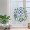Hanging Diamonds Art kit for Adult,DIY Cross Flowers Pendant Diamonds Painting Art Kit, 7.0x6.8 inch Acrylic Diamonds Painting Board Kit Ornament, Special Crystal Diamond Hanging Ornament